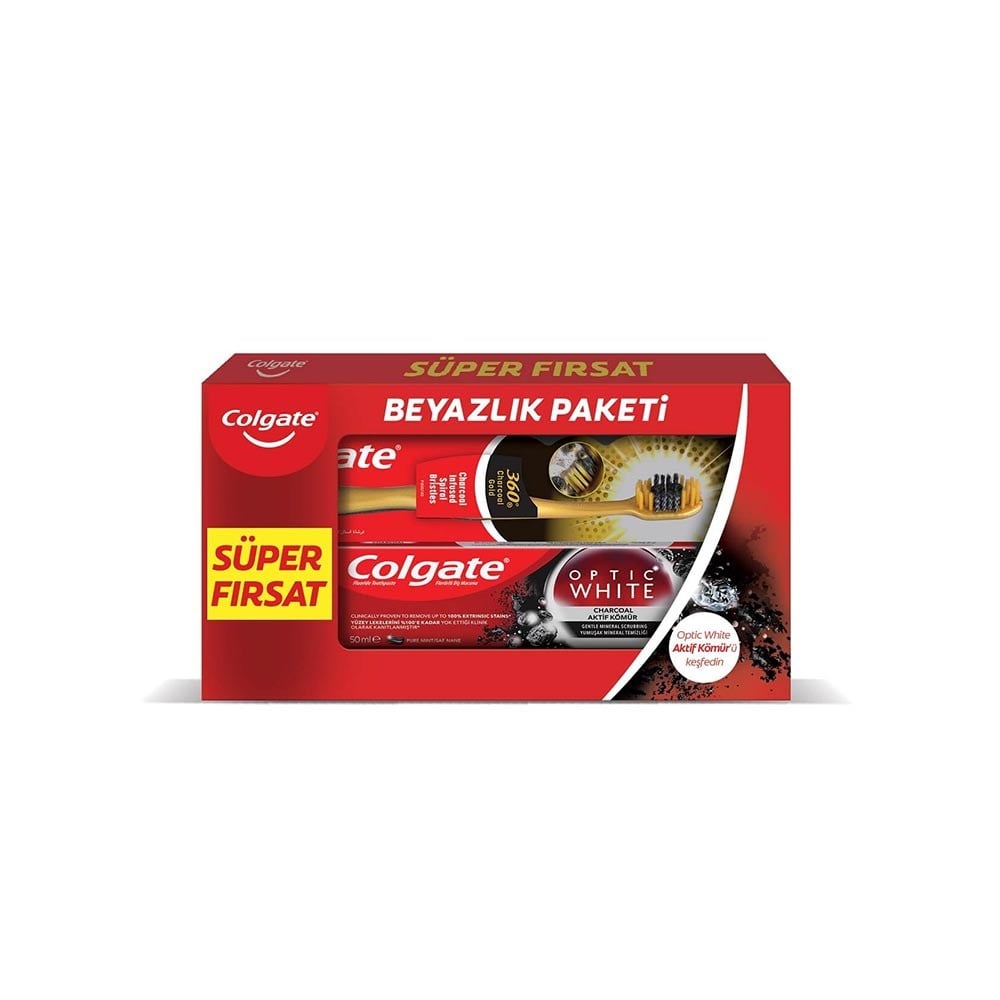 Colgate 75 Ml Aktif White + Diş Fırçası 360 Black Gold