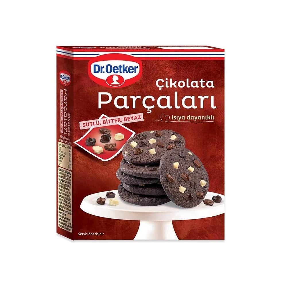Dr.oetker Çikolata Parçaları Dekor 70 Gr Süt.bit.beyaz