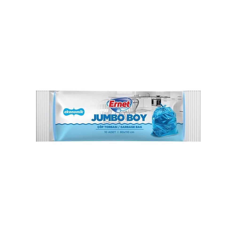 Ernet Çöp Torbası Ekonomik Jumbo 10 Adet 80x110