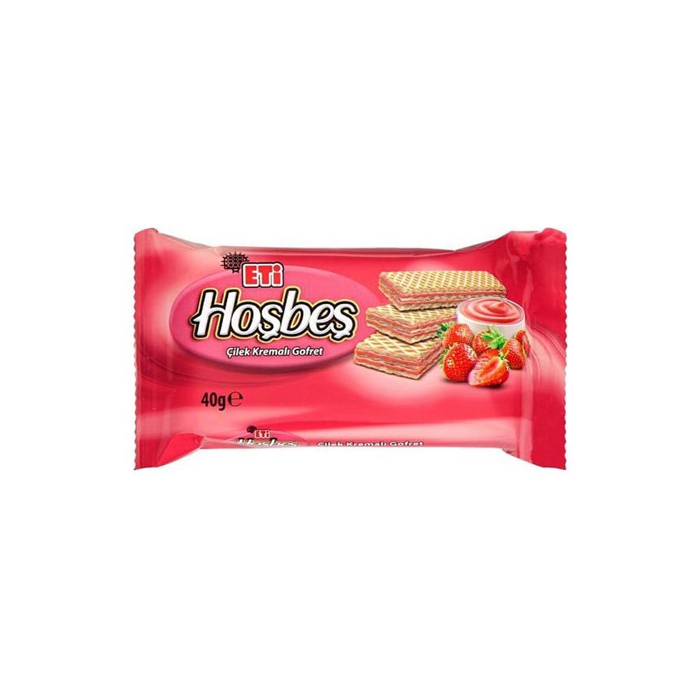 Eti Hoşbeş Gofret 40 Gr Çilekli