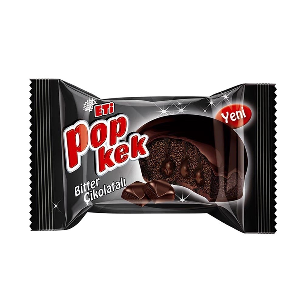 Eti Pop Kek 55 Gr Bitter Çikolatalı