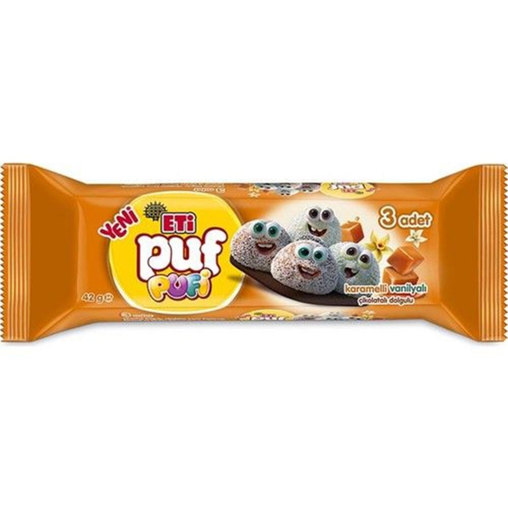 Eti Puf Pufi Karamelli Vanilyalı 42 Gr