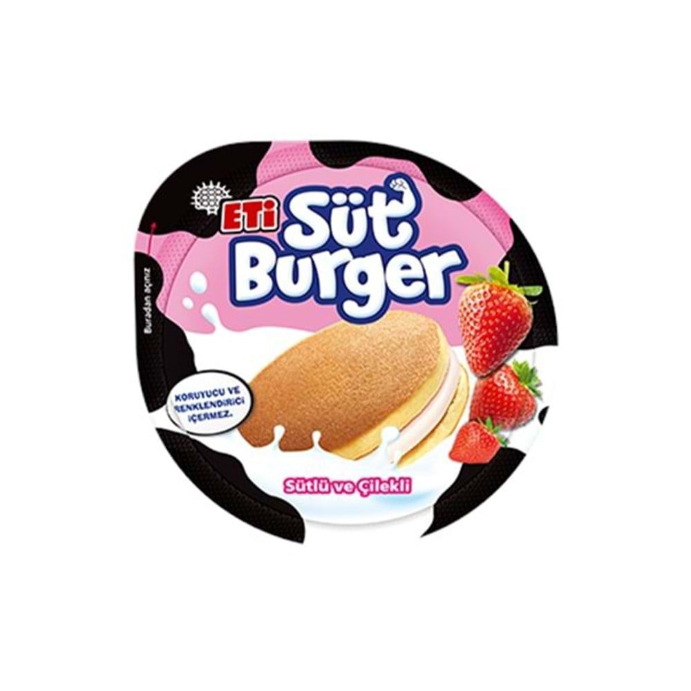 Eti Süt Burger 35 Gr Sütlü Çilekli