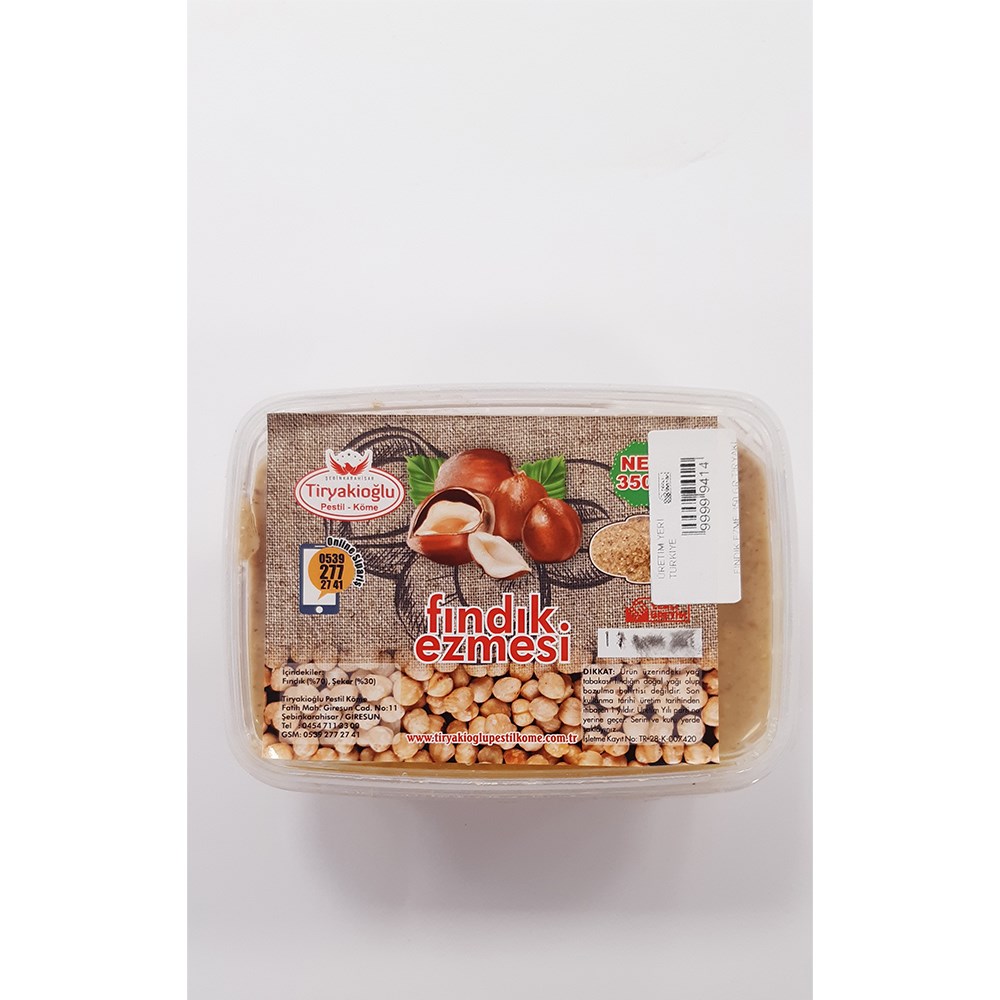 Fındık Ezme 350 Gr Tiryaki Erkan