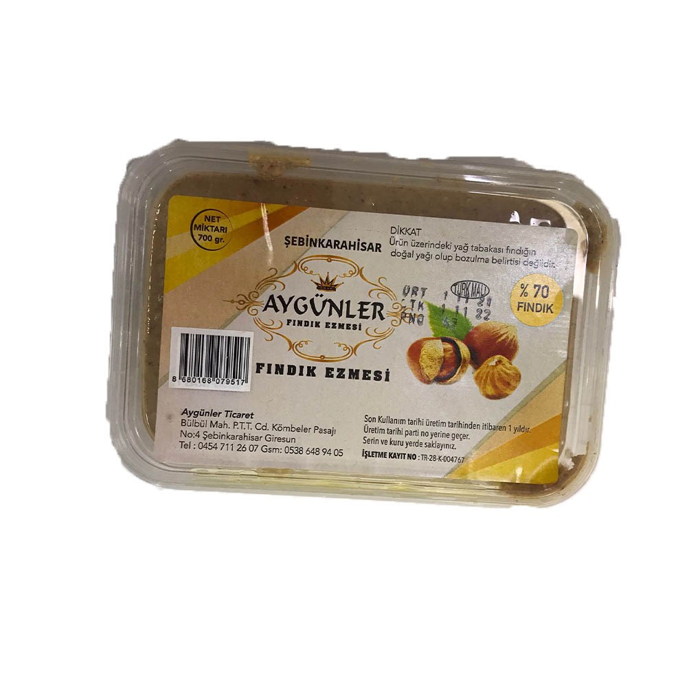 Fındık Ezme 700 Gr Aygünler