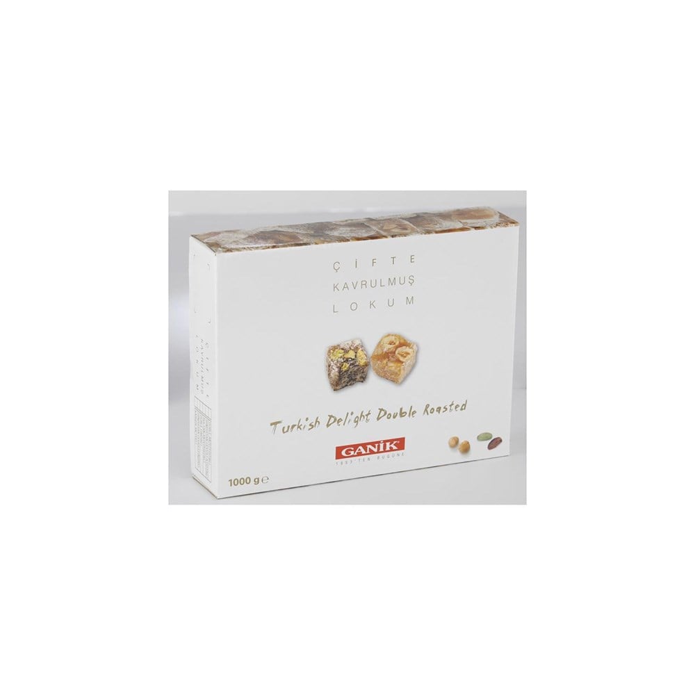 Ganik Lokum 1000 Gr Çifte Kavrulmuş Yer Fıs.hind.cevizli