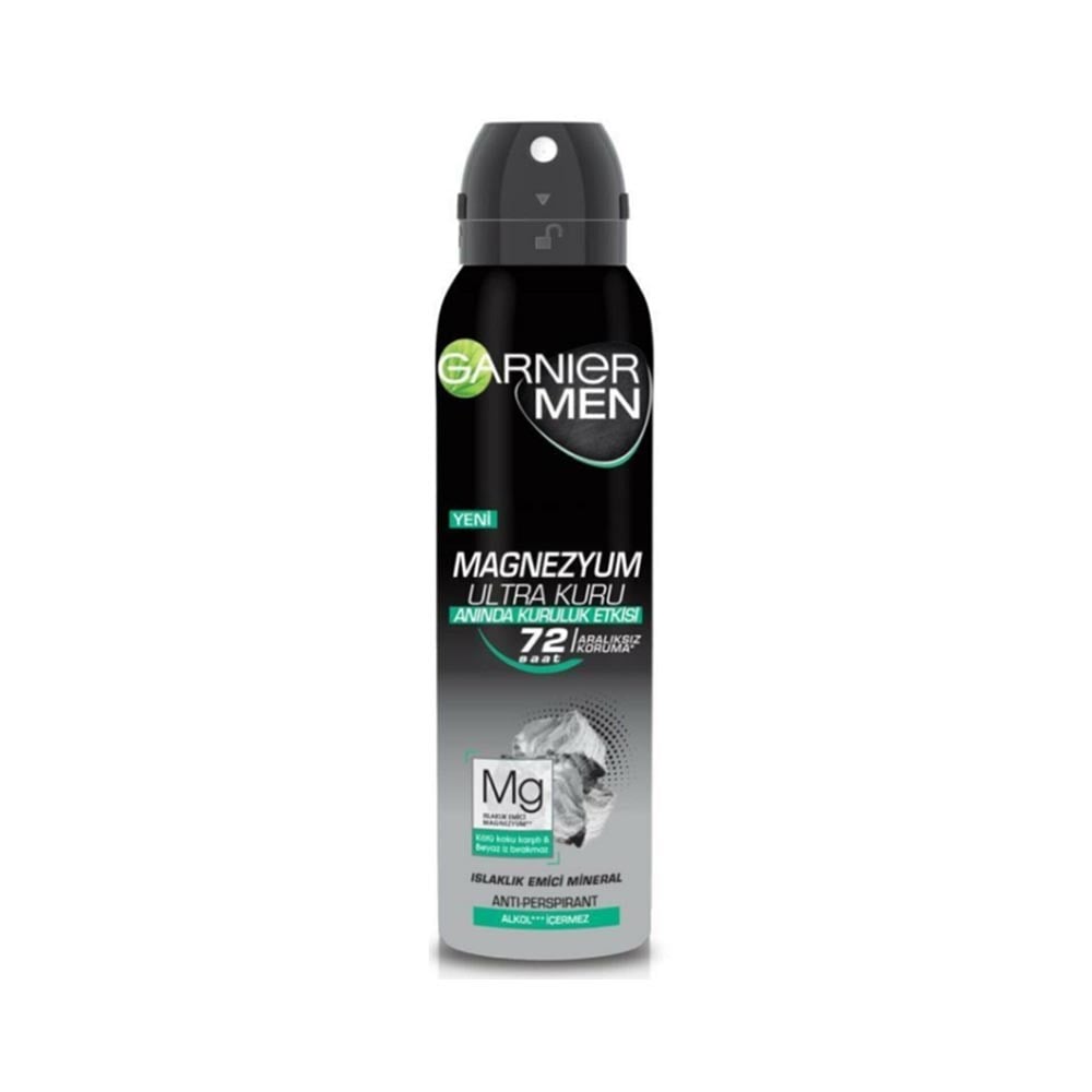 Garnıer Deo Sprey 150 Ml Men Magnezyum Ultra Kuru