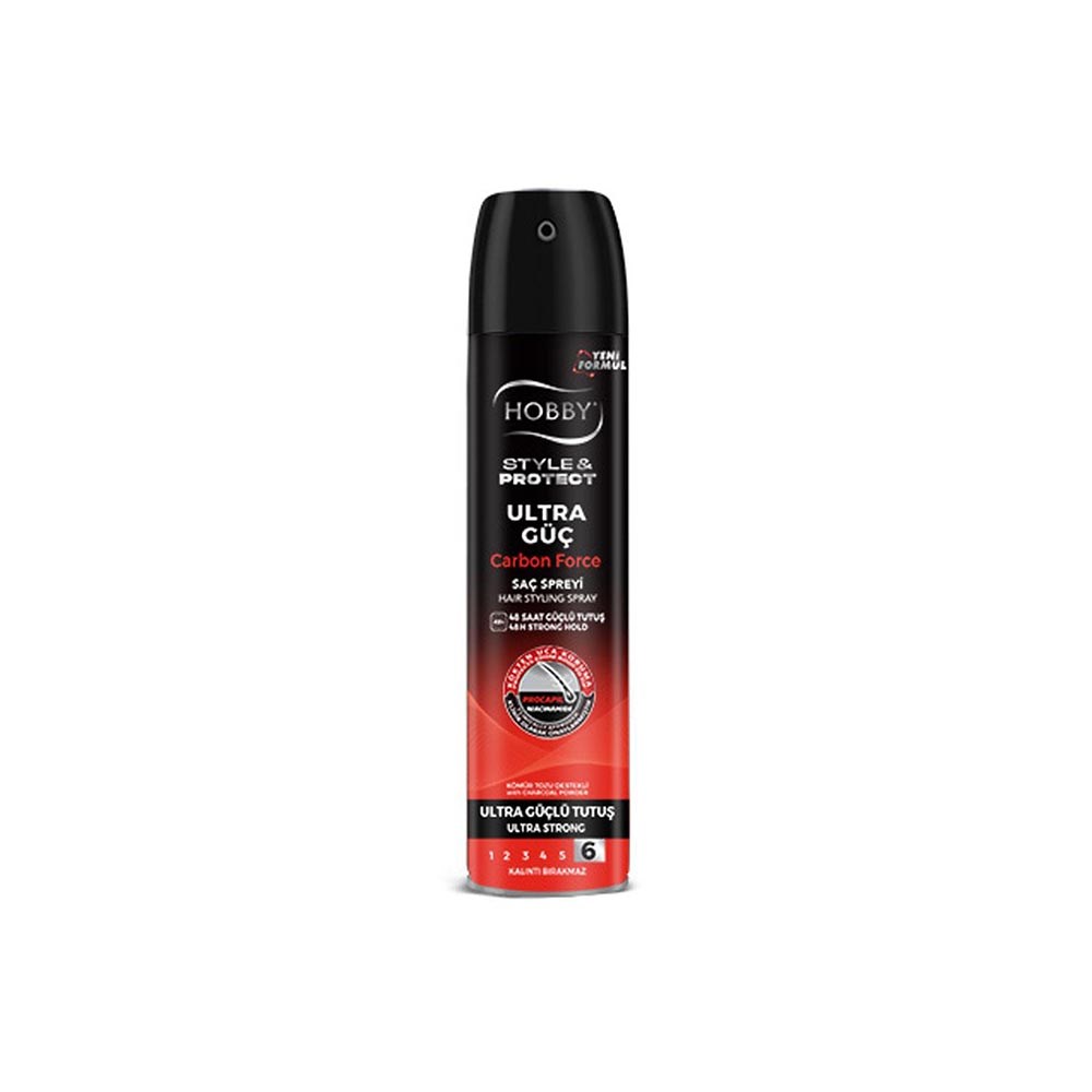 Hobby Saç Spreyi 250 Ml Ultra Güçlü Carbon