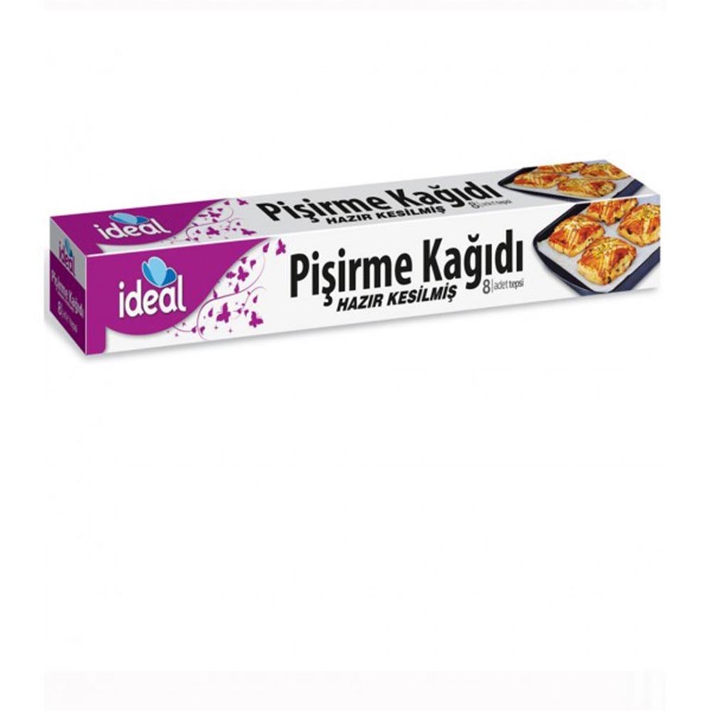 İdeal Pişirme Kağıdı 8 Adet Hazır Kesilmiş