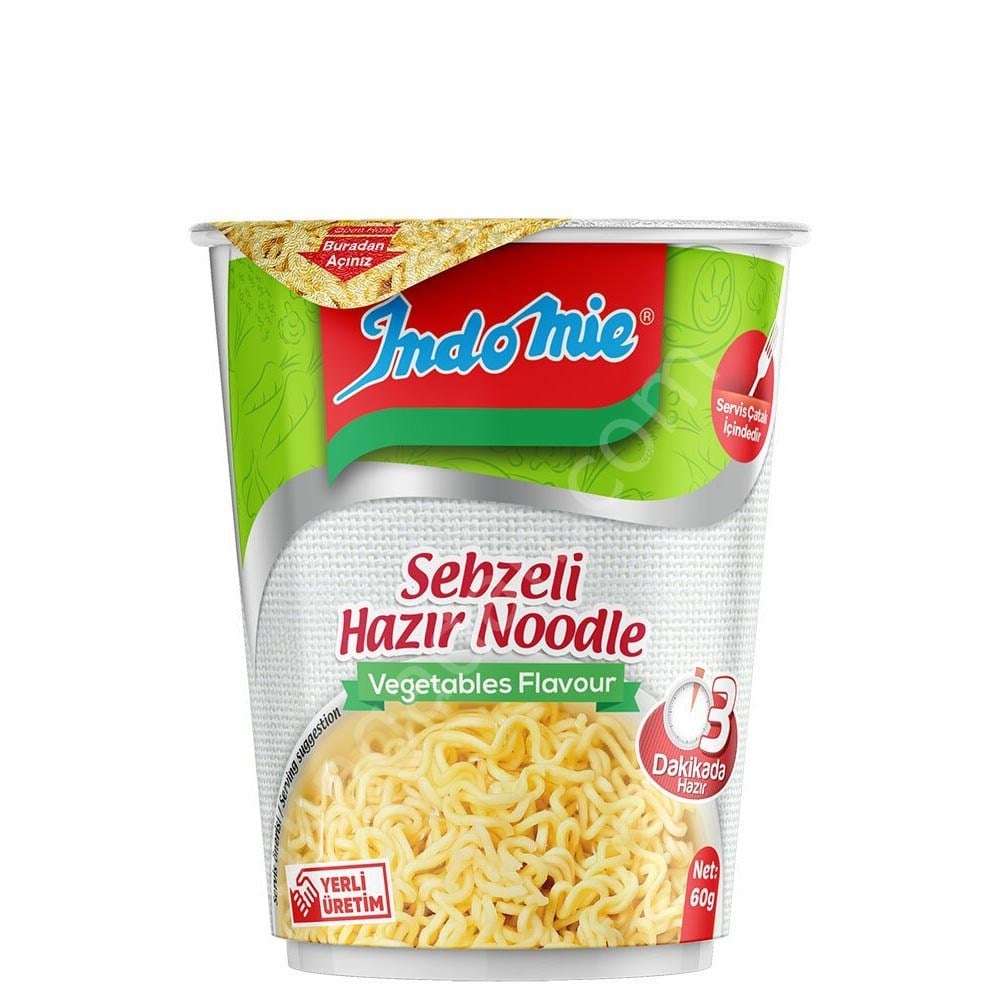 İndo Mie Hazır Noodle 60 Gr Bardak Sebze Çeşnili