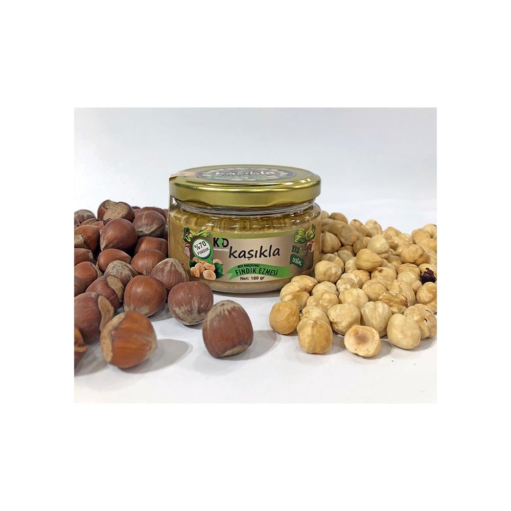 Kaşıkla Fındık Ezmesi 180 Gr Cam