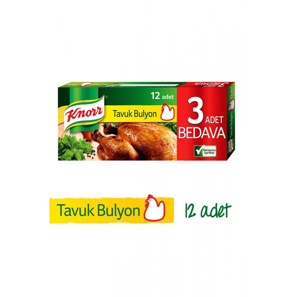 Knor Bulyon 120 Gr 12 Tablet Tavuk Suyu
