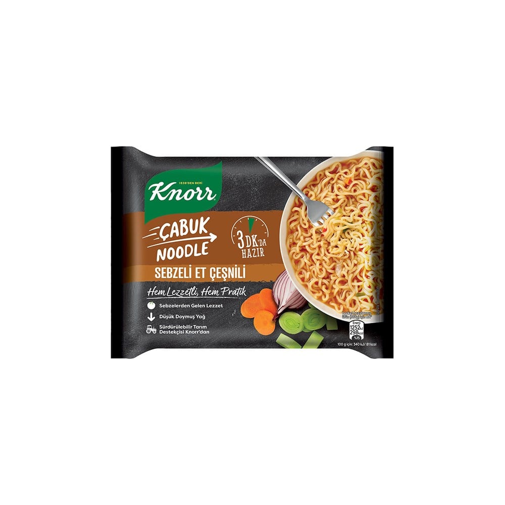 Knor Çabuk Mak.noodle 66 Gr Sebzeli Et Çeşnili