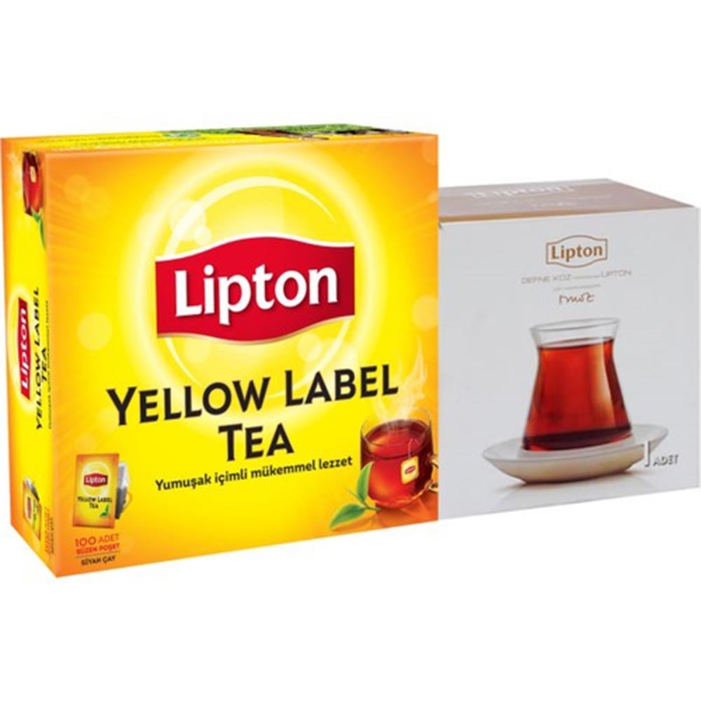 Lipton Çay Bardak 200 Gr Bardak Hediyeli 100 Adet
