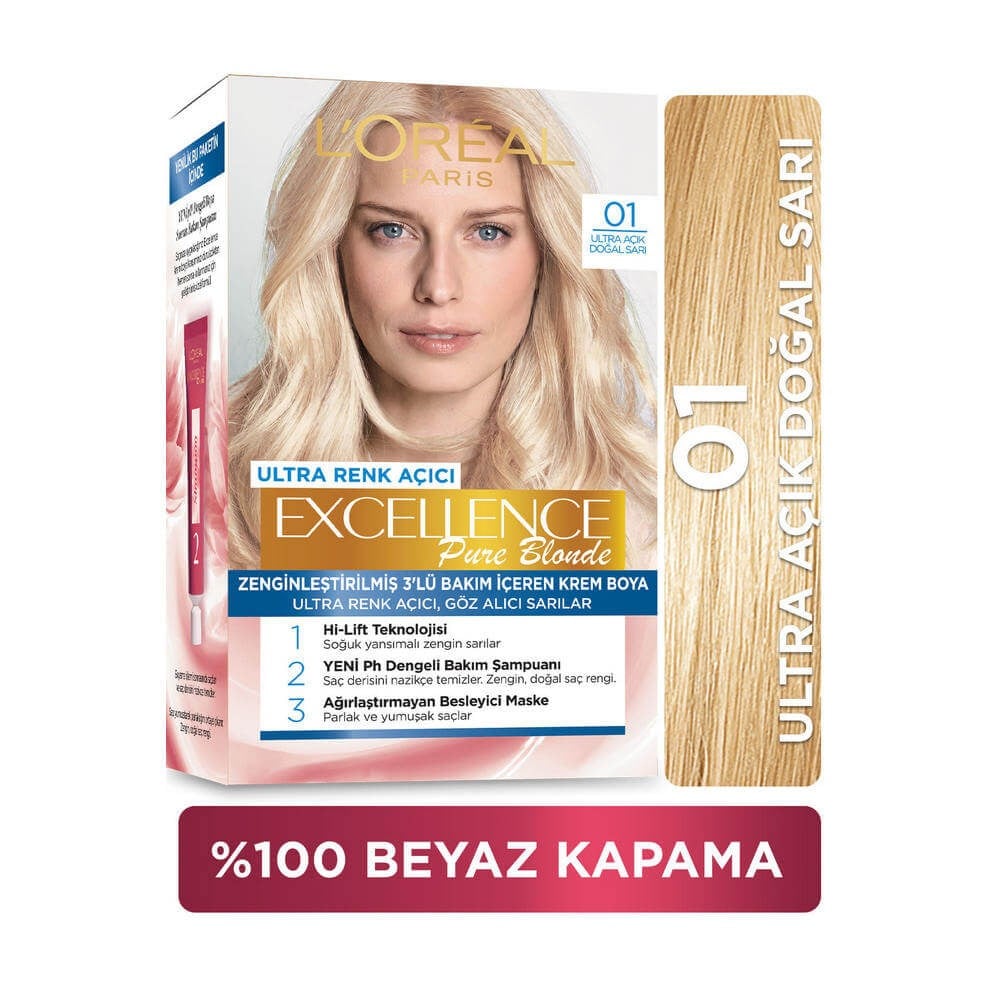 Loreal Excellence 01 Ult.açık Doğal Sarı