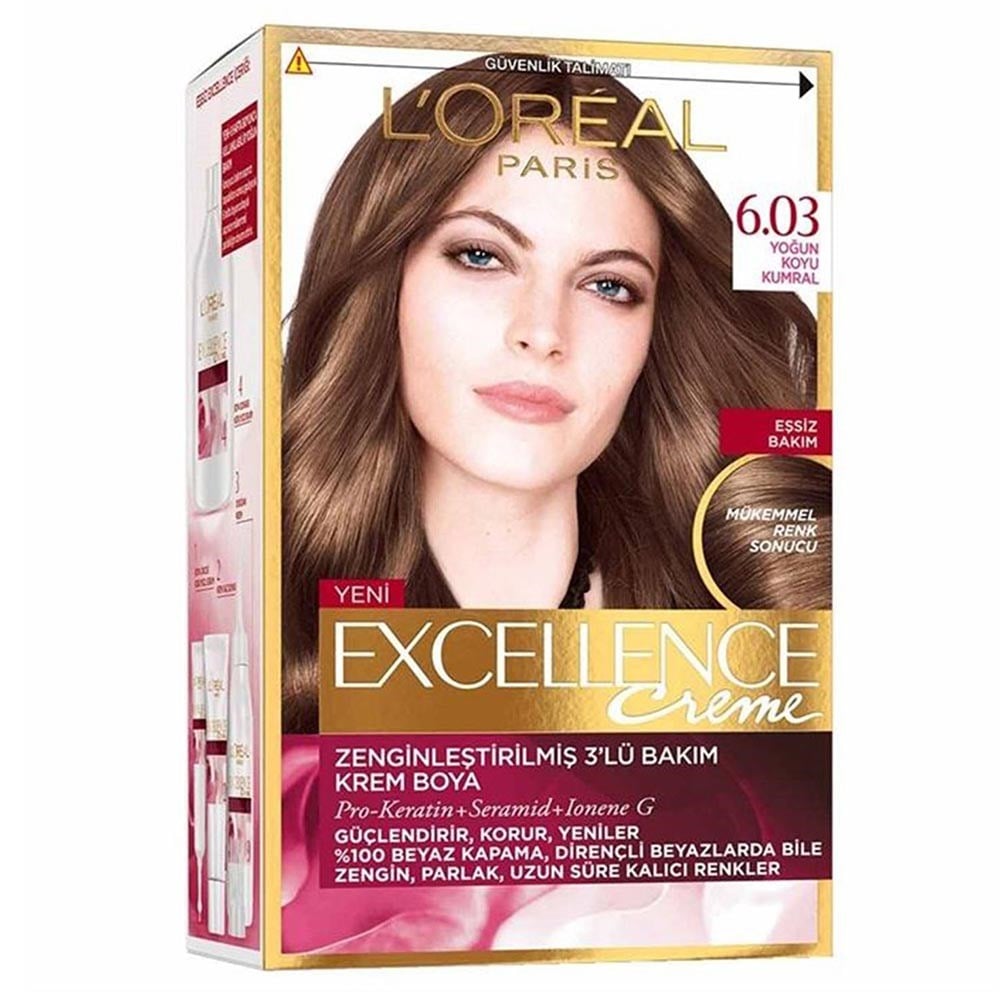 Loreal Excellence 6.03 Doğal Iş.açık Kahve