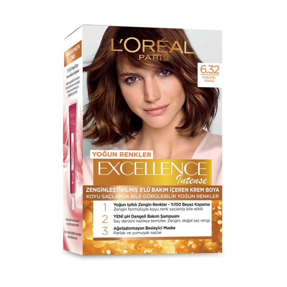 Loreal Excellence 6.32 Karamel Kahve