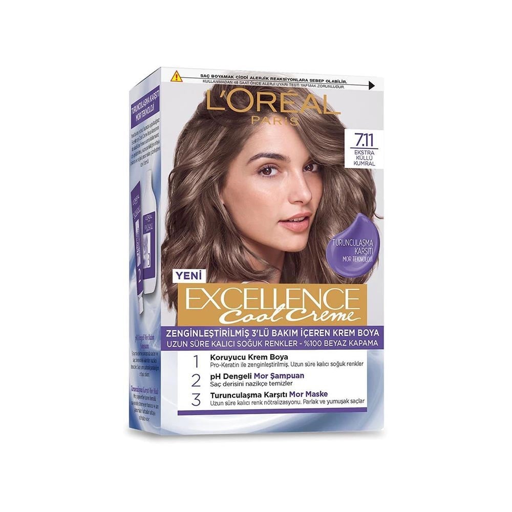 Loreal Excellence 7.11 Ekstra Küllü Kumral