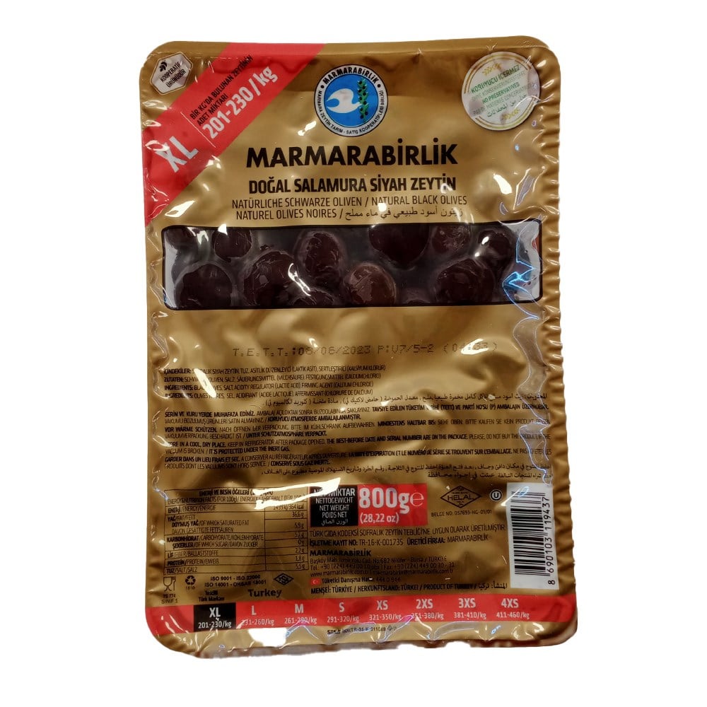 M.bir.gm.siyah Zeytin Mega (xl-201-230-kg)