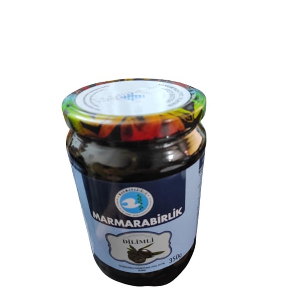 M.bir.gm.zeytin 350 Gr Cam Dilimli Siyah