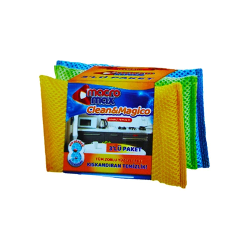 Macro Max Sünger Clean&magico 3-lü Paket