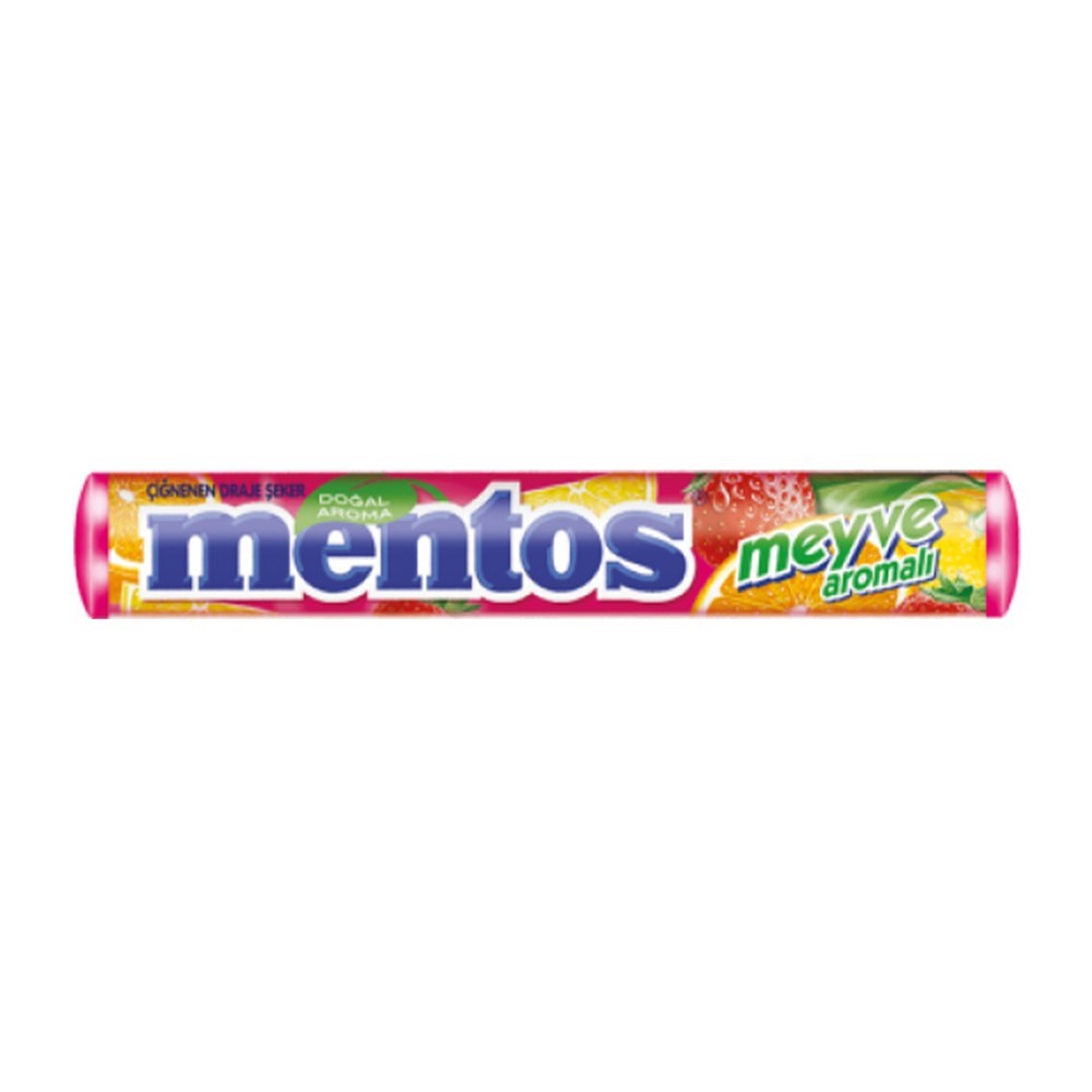 Mentos Şeker Stıck 37,5 Gr Meyveli