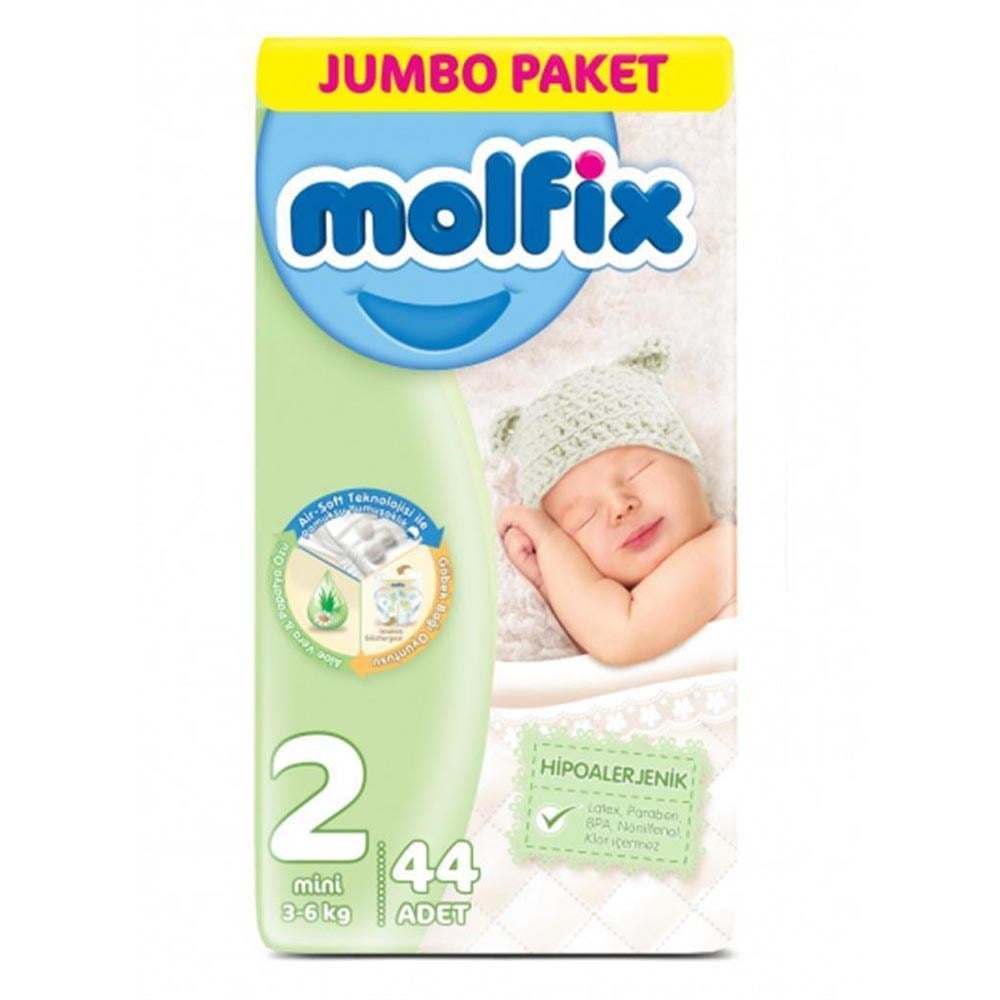 Molfix Jumbo Paket 2 Mini 3-6 Kg 44 Adet