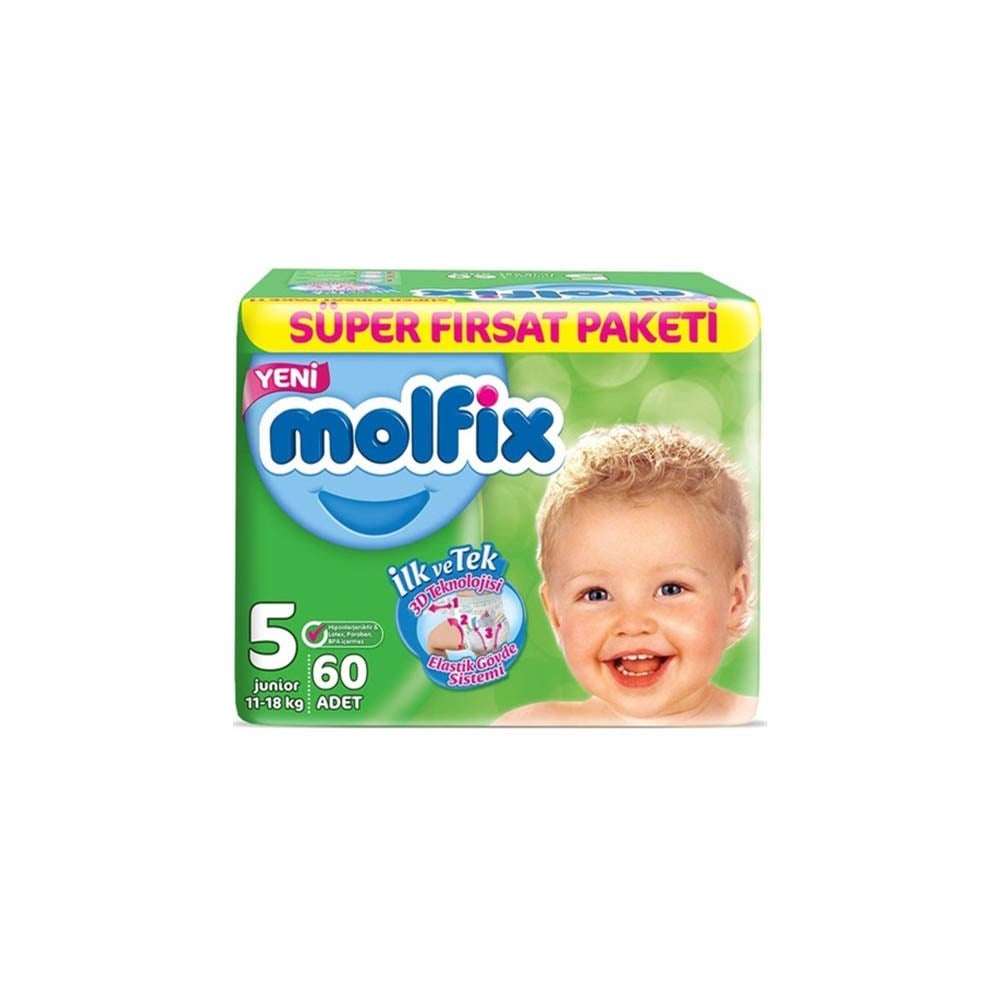 Molfix Süper Fırsat Paket 5 Junior 60 Adet