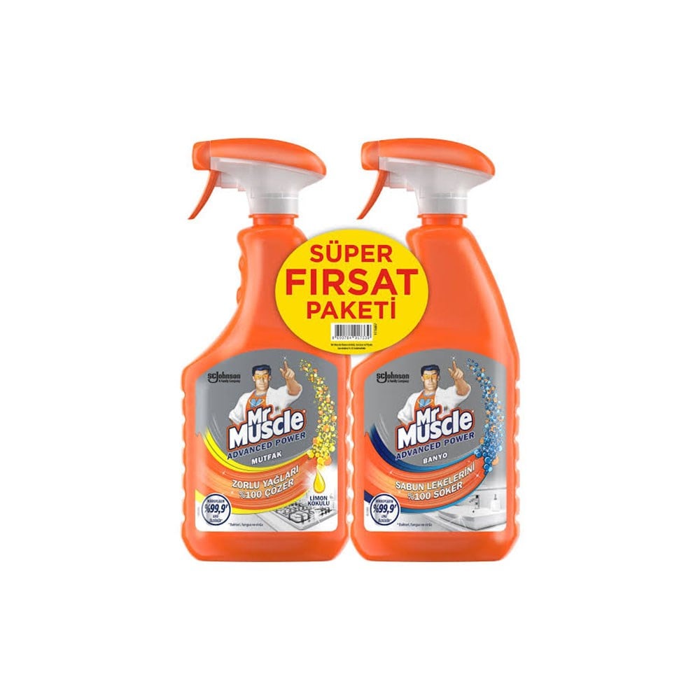 Mr.muscle Sprey 750 Ml Mutfak+750 Ml Banyo