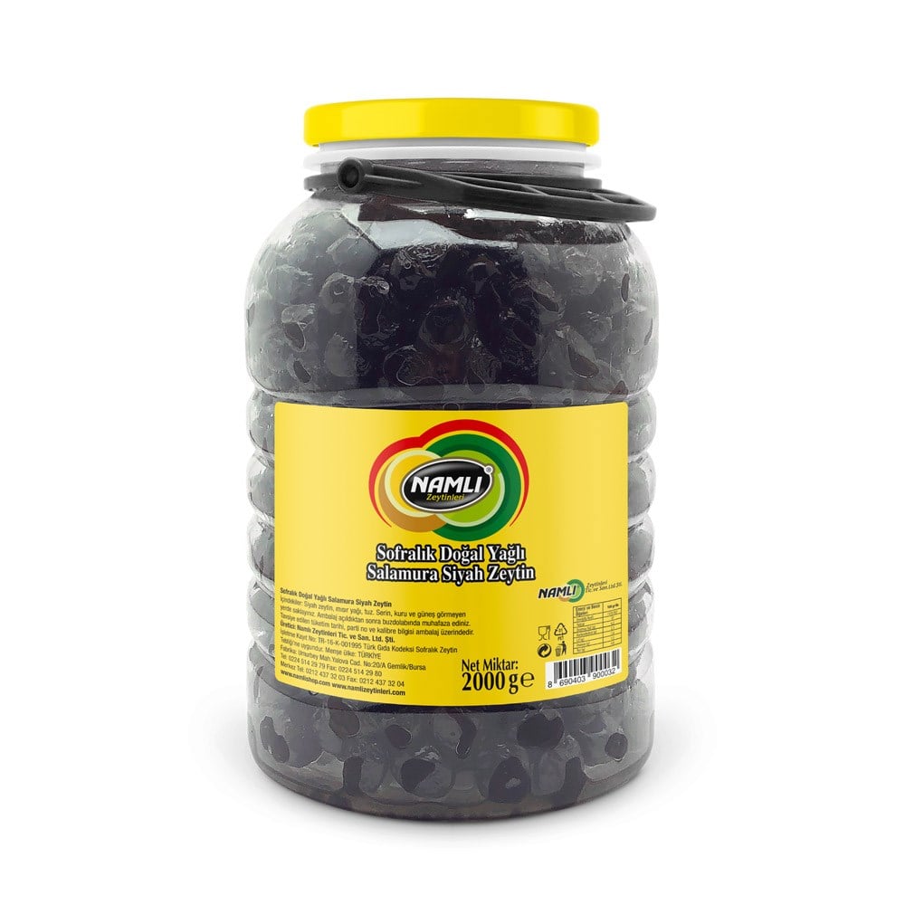 Namlı Siyah Zeytin 1000 Gr (261-290) Bg