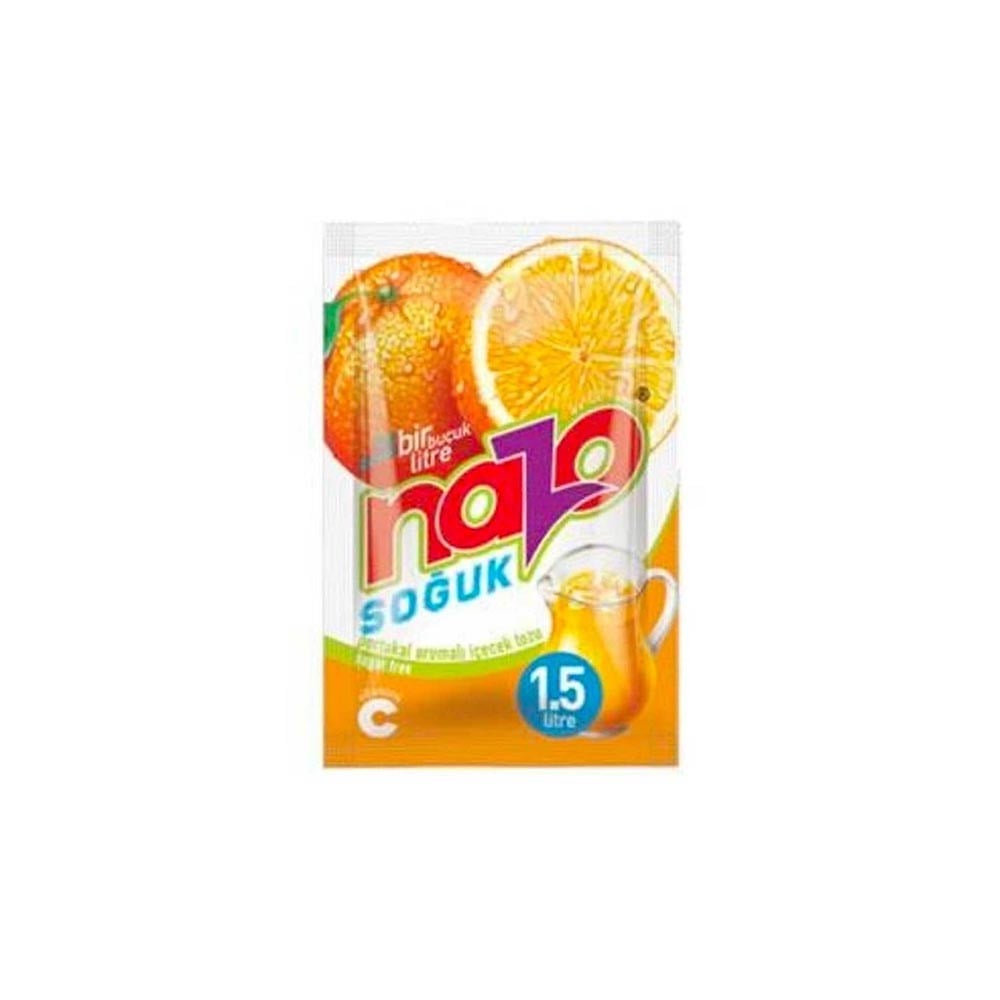 Nazo Soğuk İçecek Tozu 9 Gr Portakallı