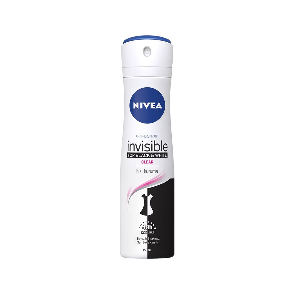 Nıvea Deo Sprey 150 Ml Kdn Inv Black&whıte Clear
