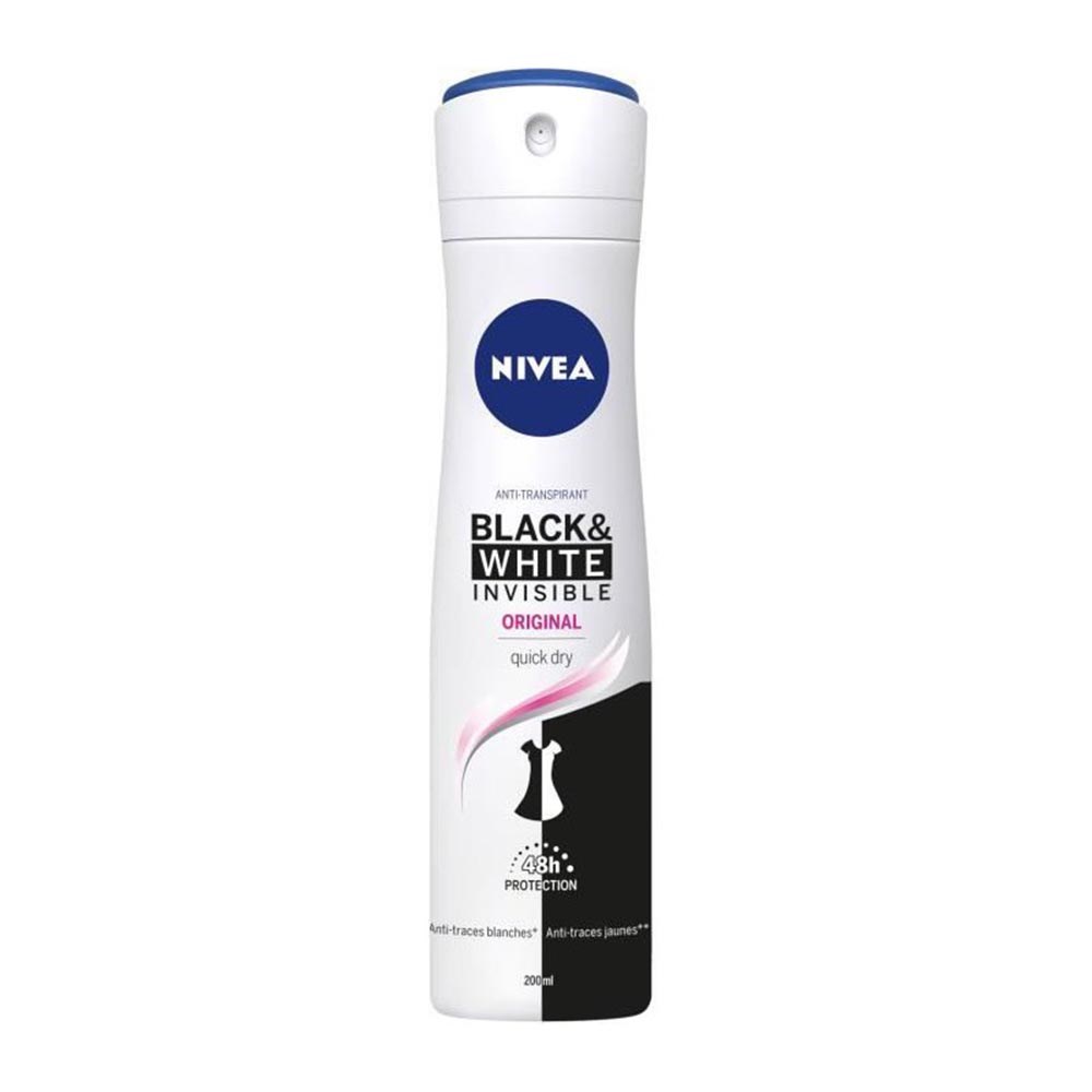 Nıvea Deo Sprey 200 Ml Kdn Inv Black&whıte Clear
