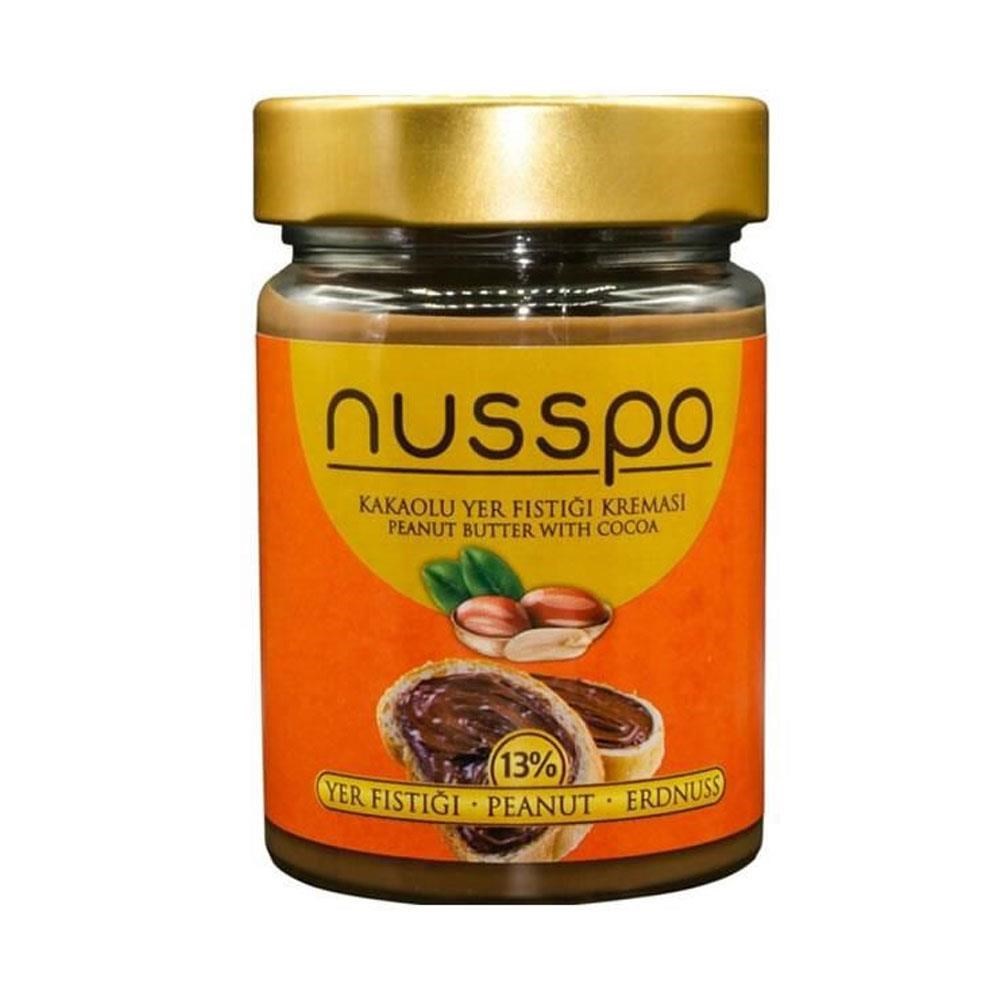 Nusspo Kakaolu Yer Fıstığı Kreması 350 Gr Cam