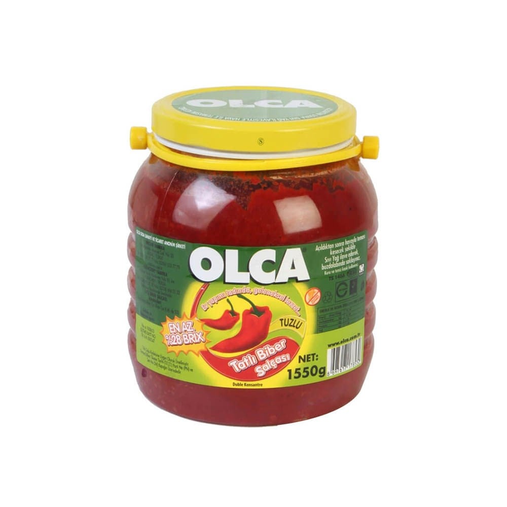 Olca Biber Salçası 1550 Gr Cam Tatlı