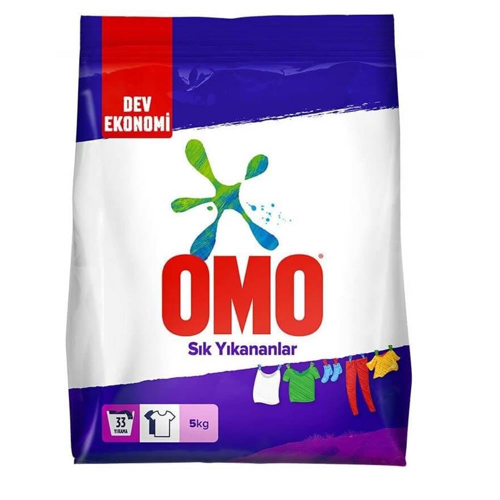 Omo Matik 5 Kg Sık Yıkananlar Bey.ve Renk.
