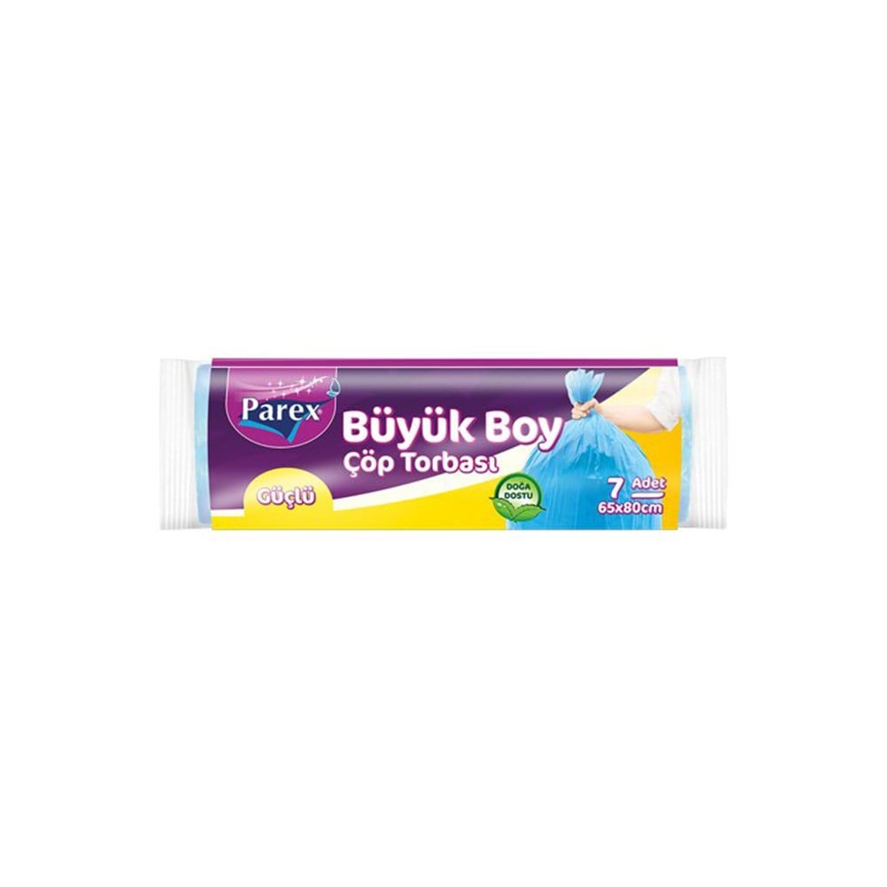 Parex Çöp Torbası Güçlü Büyük 7 Adet 65x80