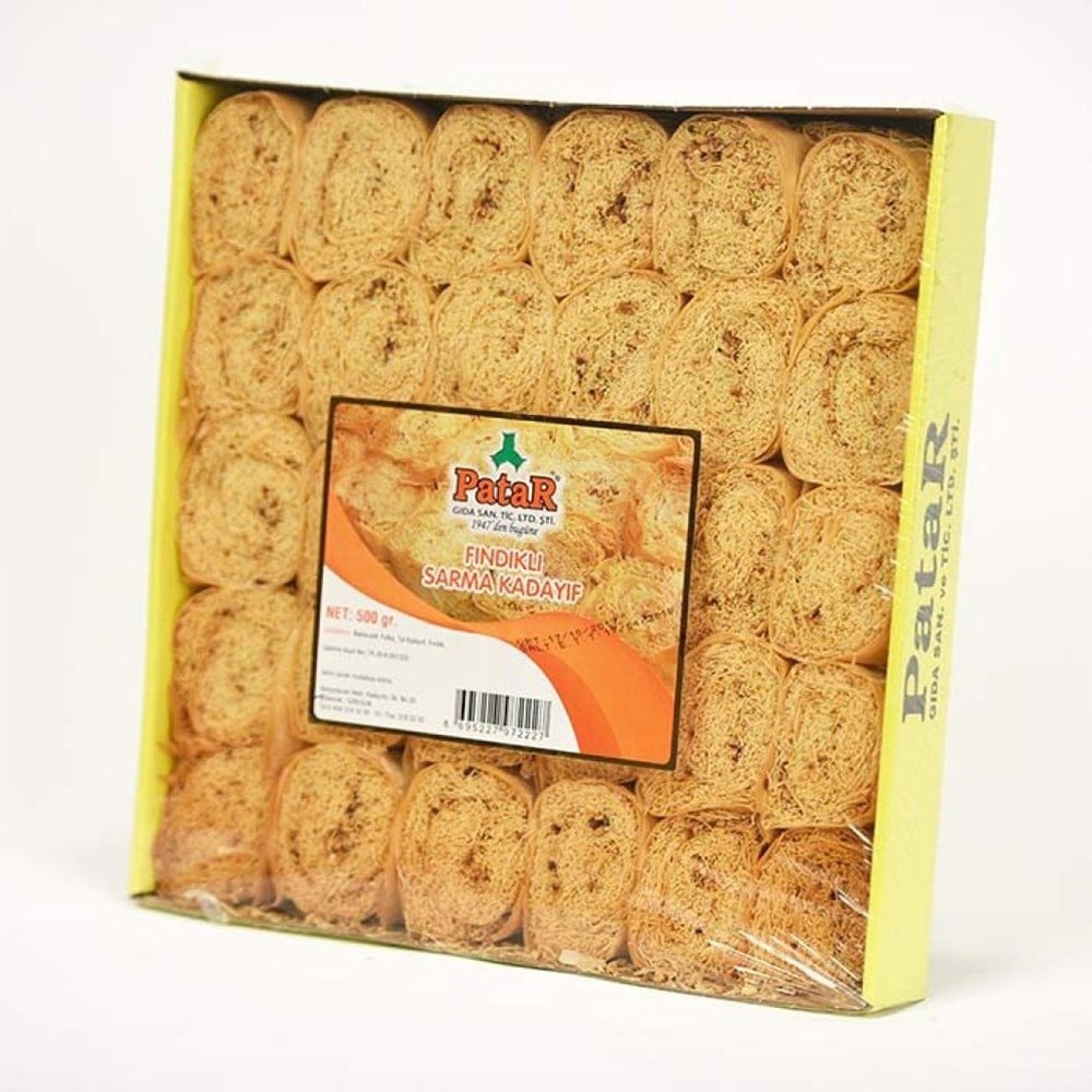 Patar Kadayıf 500 Gr Fındıklı Sarma