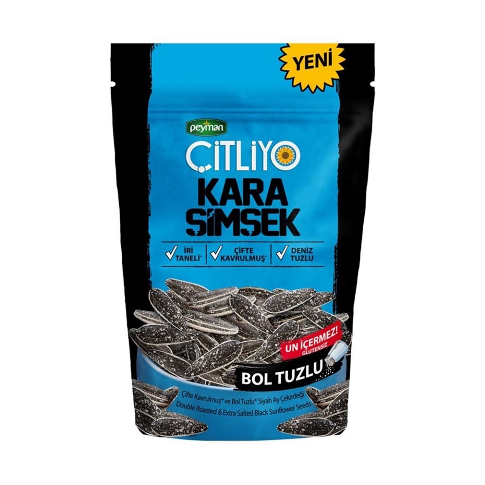 Peyman Çekirdek Çitliyo Kara Şimşek Bol Tuzlu 180 Gr