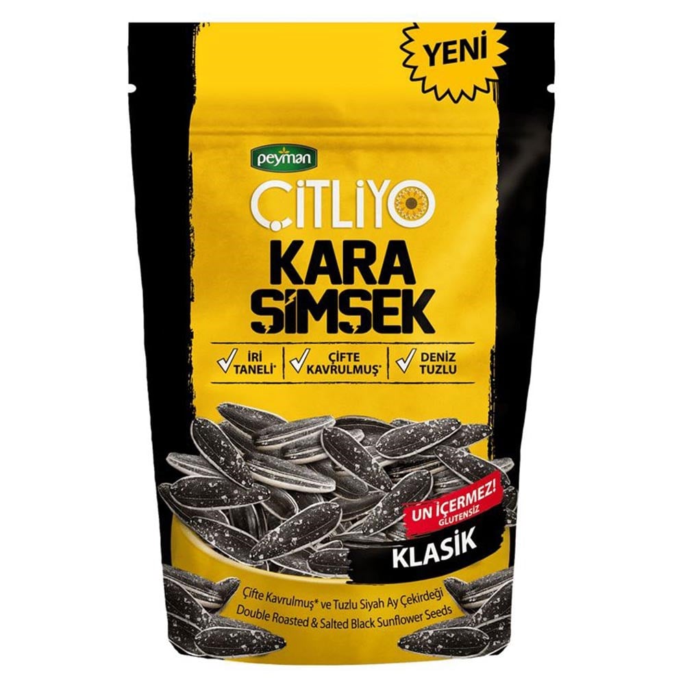 Peyman Çekirdek Çitliyo Kara Şimşek Klasik 180 Gr