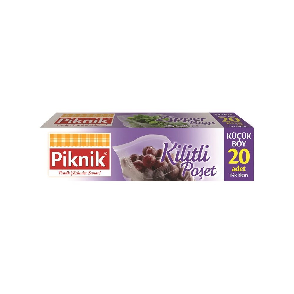 Piknik Buzdolabı Poşeti Kilitli Küçük