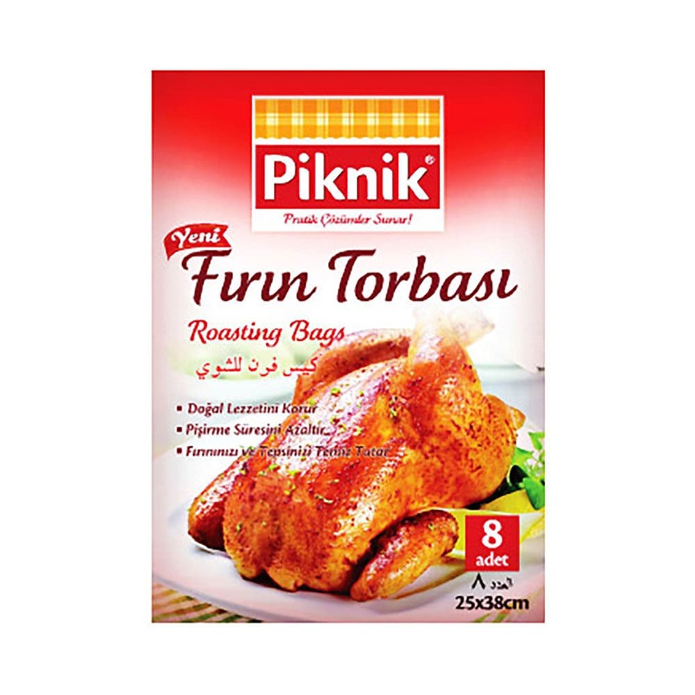 Piknik Yanmaz Fırın Torbası 8 Adet Zarf