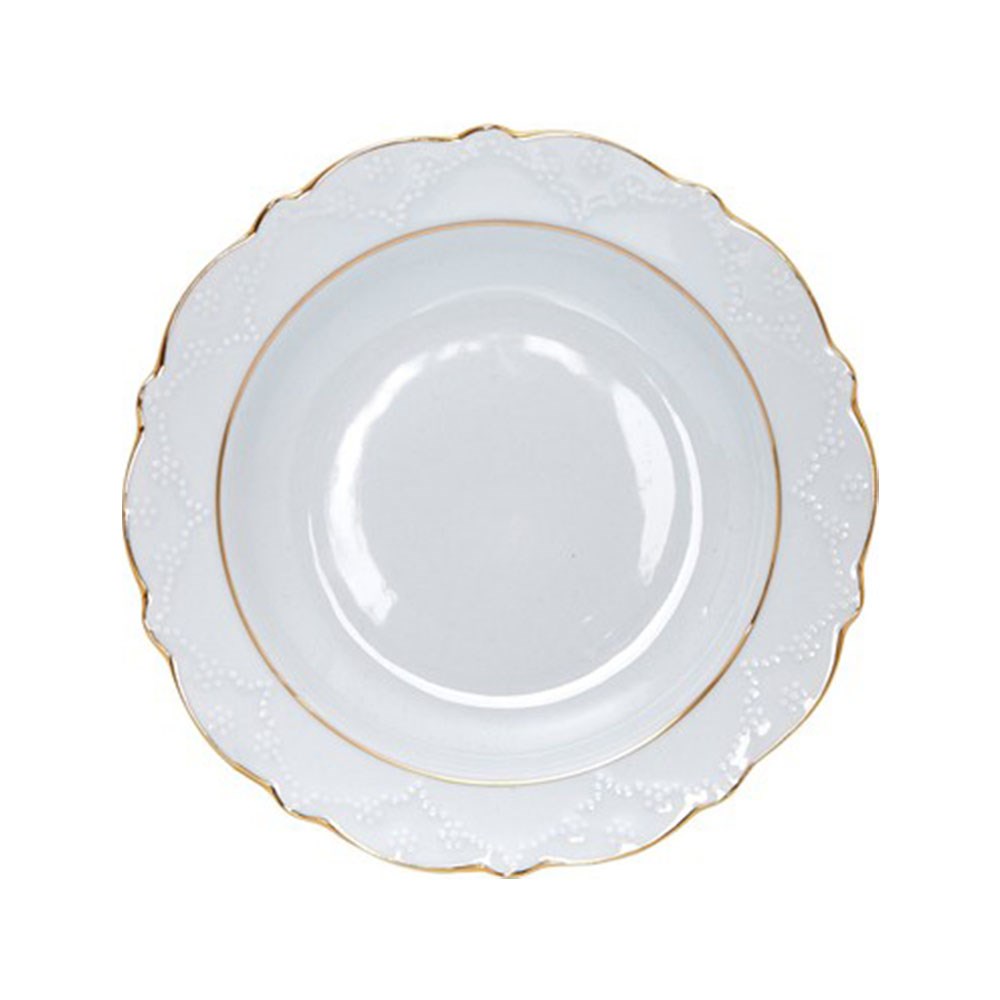 Porland Porselen Tabak Altın Yaldız 19cm