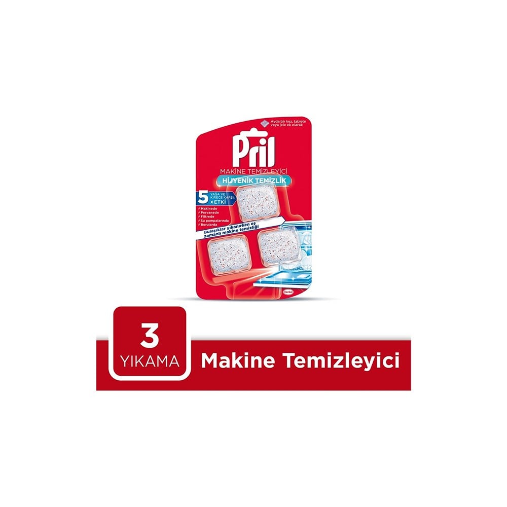Pril Makine Temizleyici Kapsül 3x20 Gr