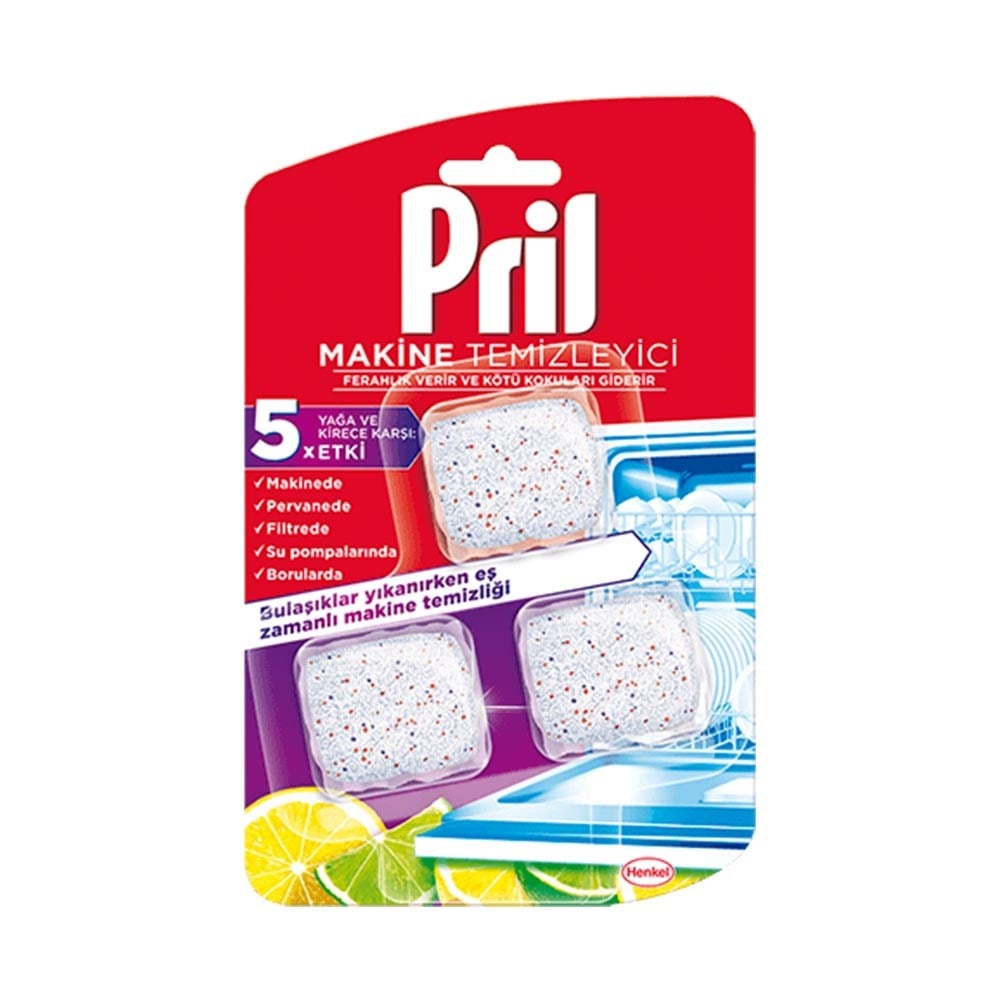 Pril Makine Temizleyici Tablet 3x19 Gr