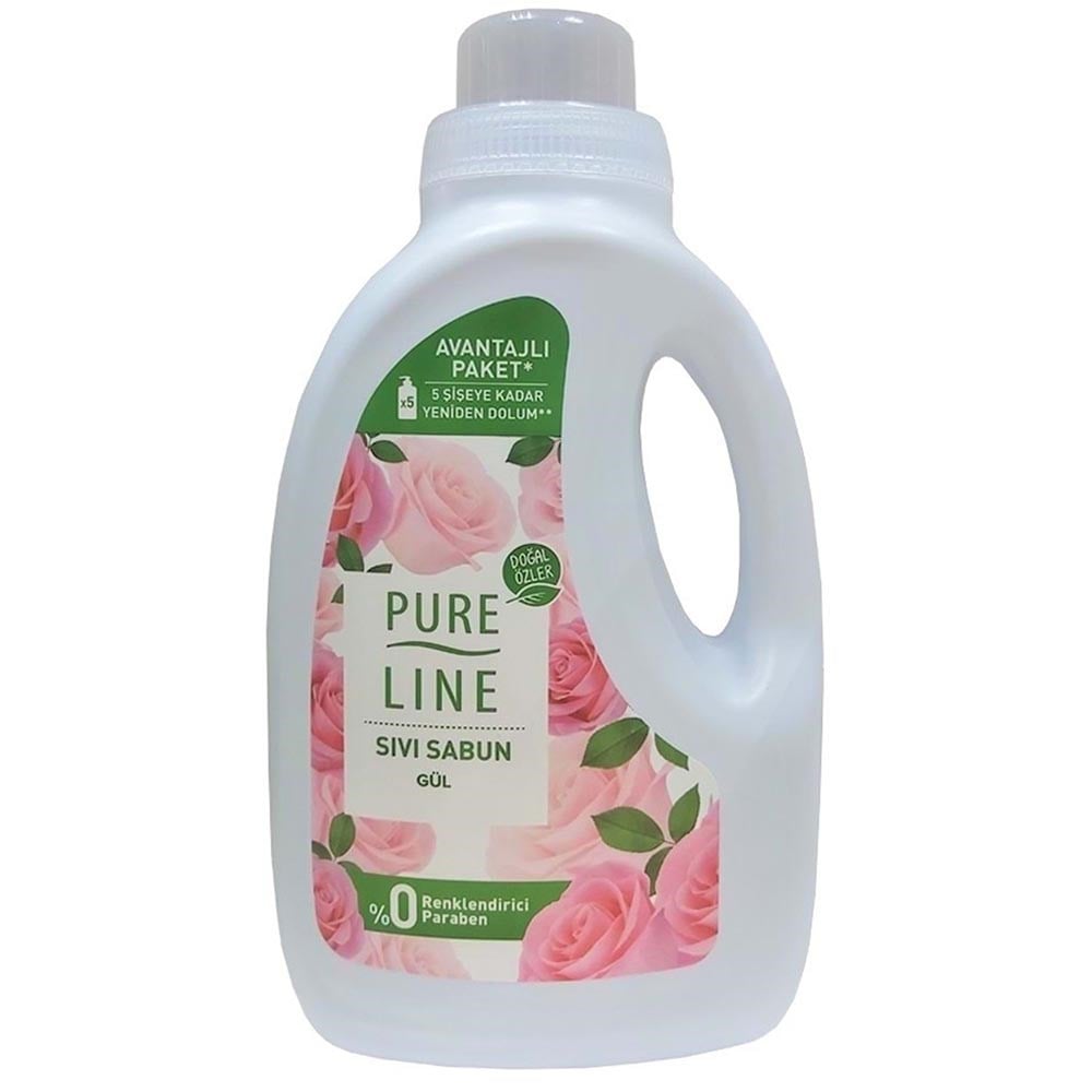 Pure Line Sıvı Sabun 1400 Ml Gül
