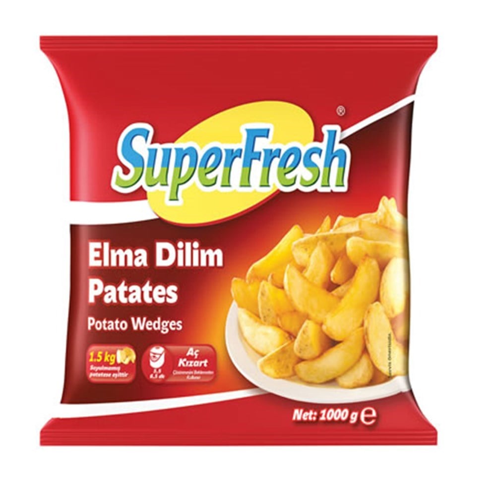 S.fresh Don.patates 1 Kg Elma Dilimli