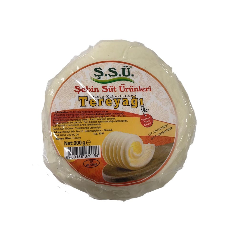 Ş.s.ü Tereyağı 900 Gr Tuzsuz