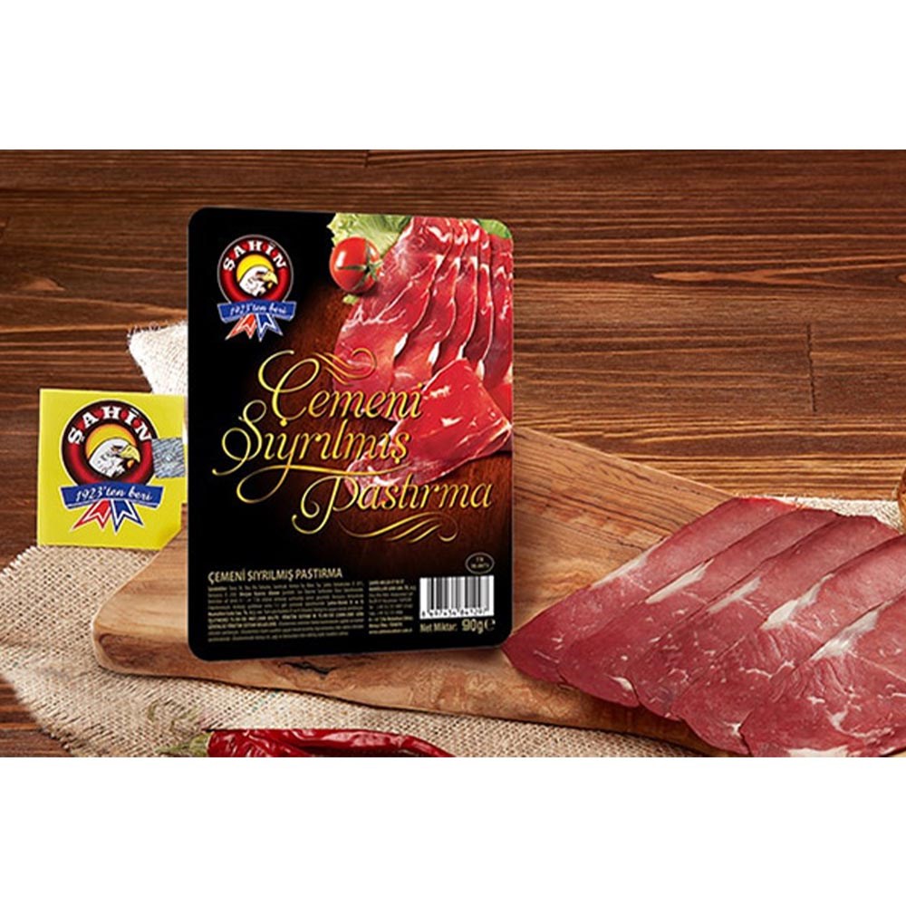 Şahin Pastırma 90 Gr Çemensiz Pastırma