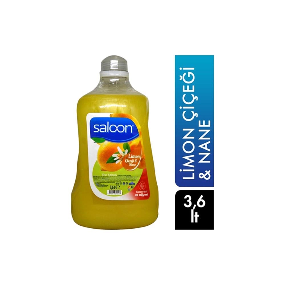 Saloon Sıvı El Sabunu 3,6 Lt Limon Çiçeği & Nane